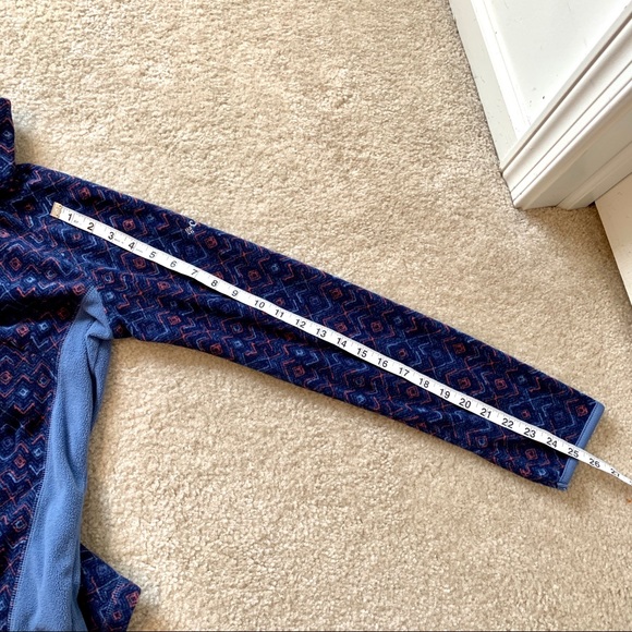 COLUMBIA 1/4 Zip Geometric Print Fleece—SZ. Med - Picture 14 of 14